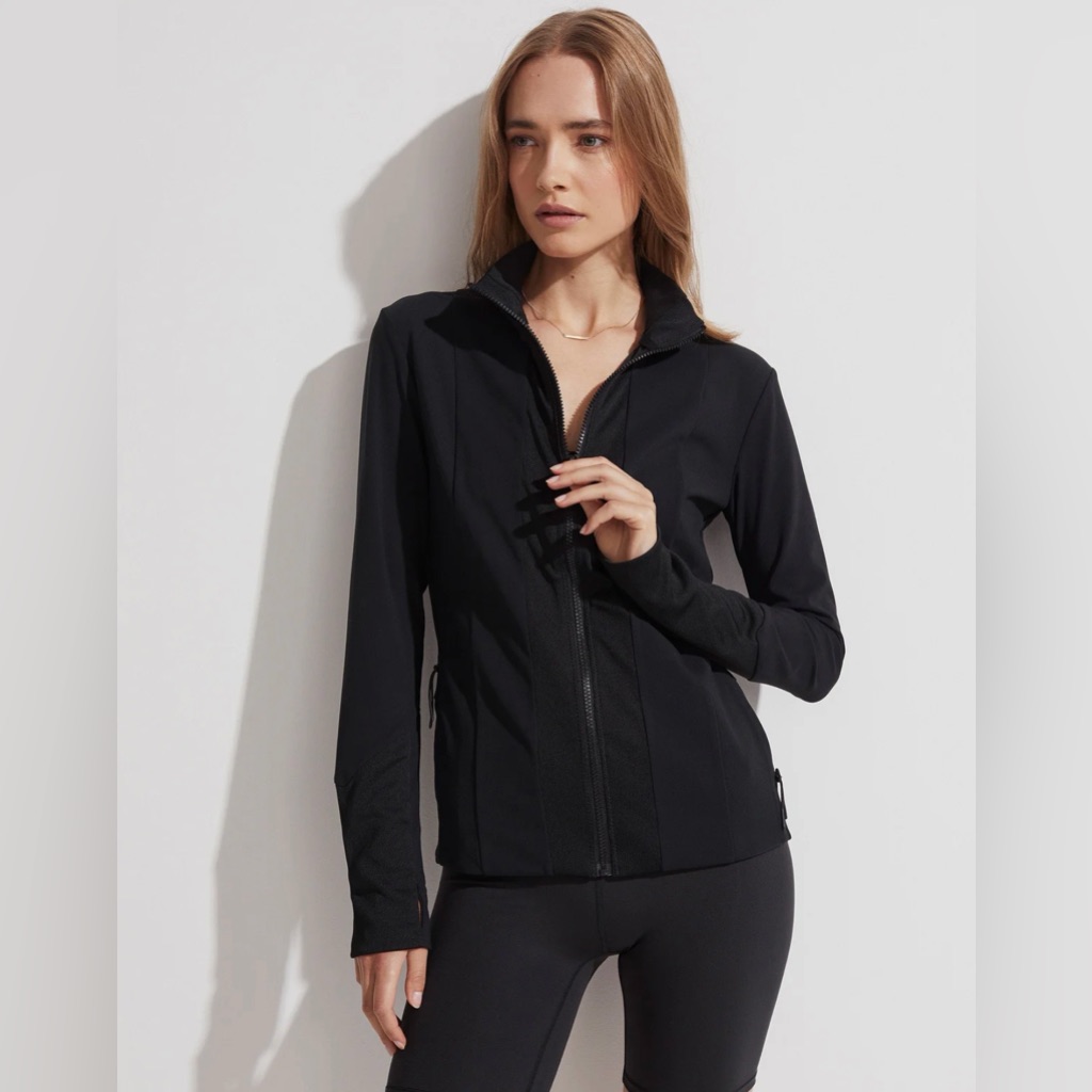 Varley Maywood Athletic Fitted Mid Layer Jacket Size Large $138 Euc Worn Once